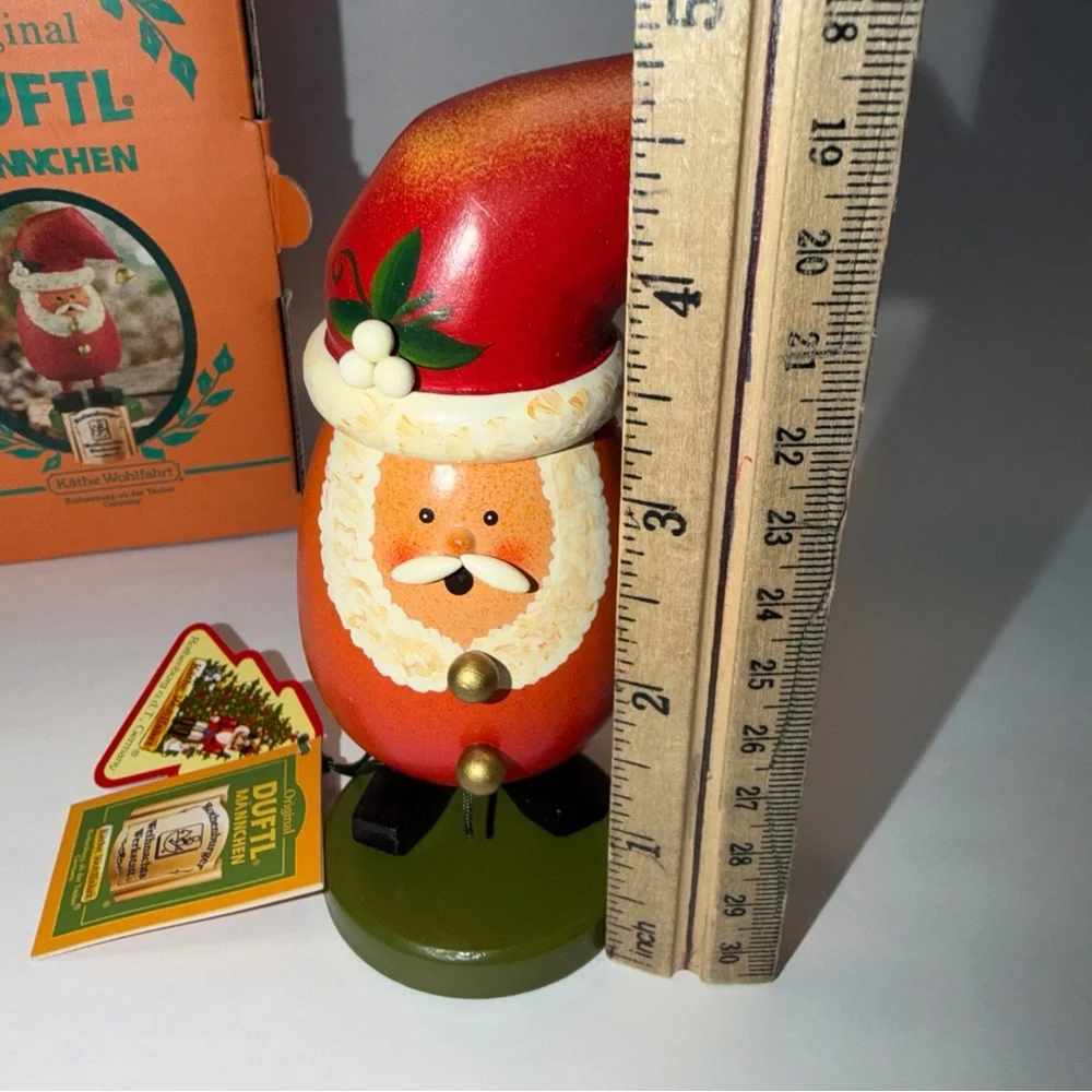 KATHE WOHLFAHRT DUFTL MANNCHEN *SMOKY SANTA* INCENSE SMOKER GERMANY NIB